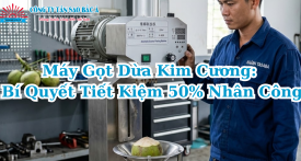 Máy Gọt Dừa Kim Cương: Bí Quyết Tiết Kiệm 50% Nhân Công