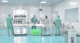 Dây chuyền chiết rót 4 vòi- siết nắp- dán nhãn chai  thumb