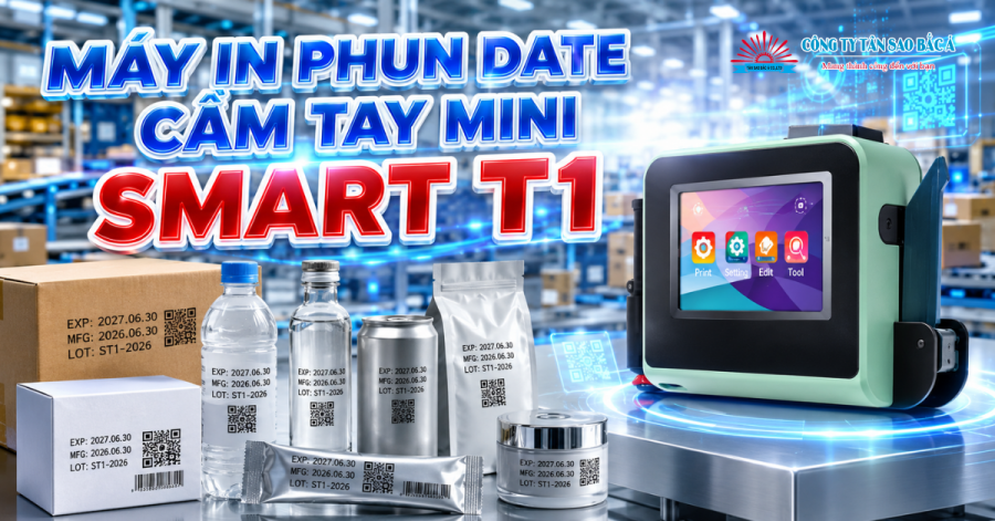 Máy In Phun Date Cầm Tay Mini Smart T1 Máy In Phun Date Cầm Tay Mini Smart T1