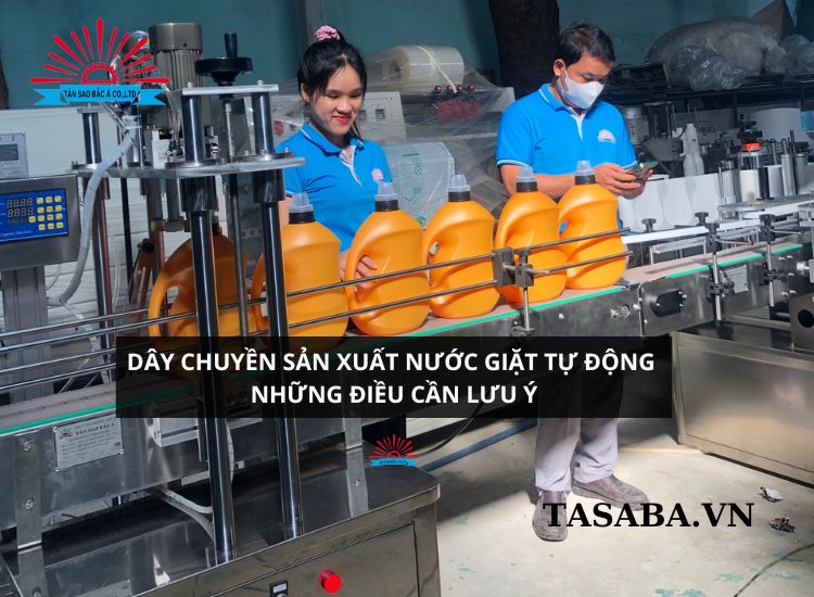 dây chuyền sản xuất nước giặt