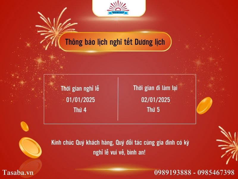 Thông báo lịch nghĩ tết Dương lịch