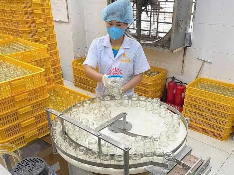 dây chuyền sản xuất yến hũ (1)
