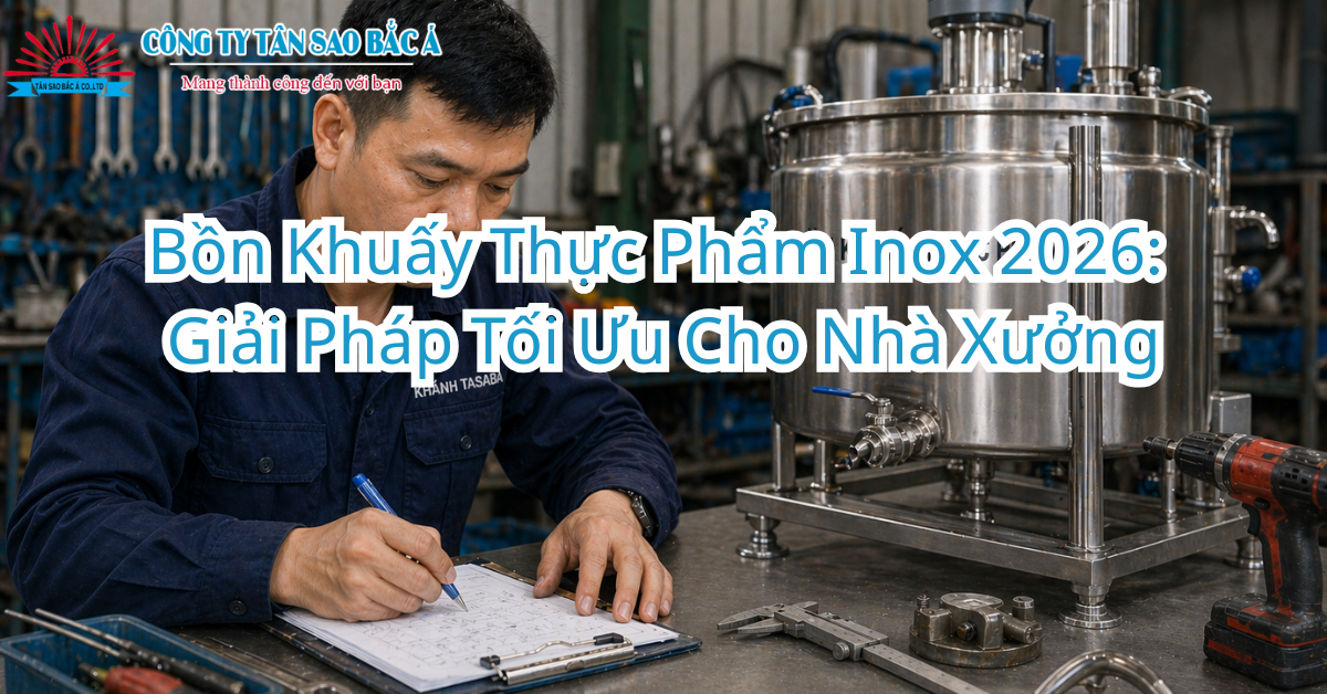 Bồn Khuấy Thực Phẩm Inox 2026: Giải Pháp Tối Ưu Cho Nhà Xưởng