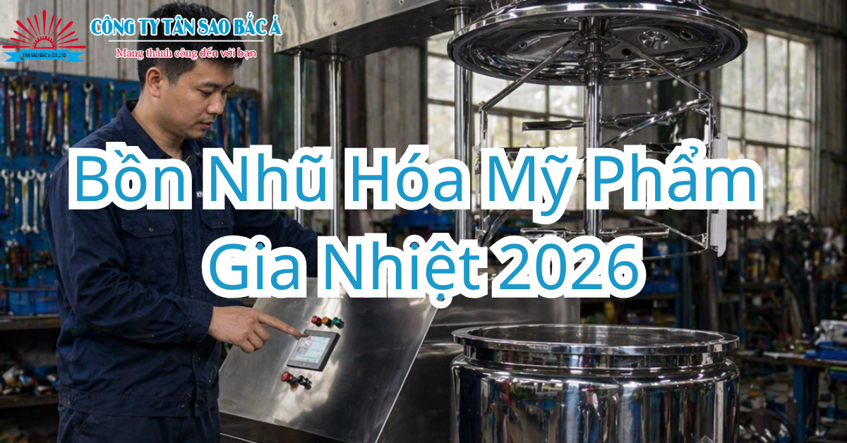 Bồn Nhũ Hóa Mỹ Phẩm Gia Nhiệt 2026