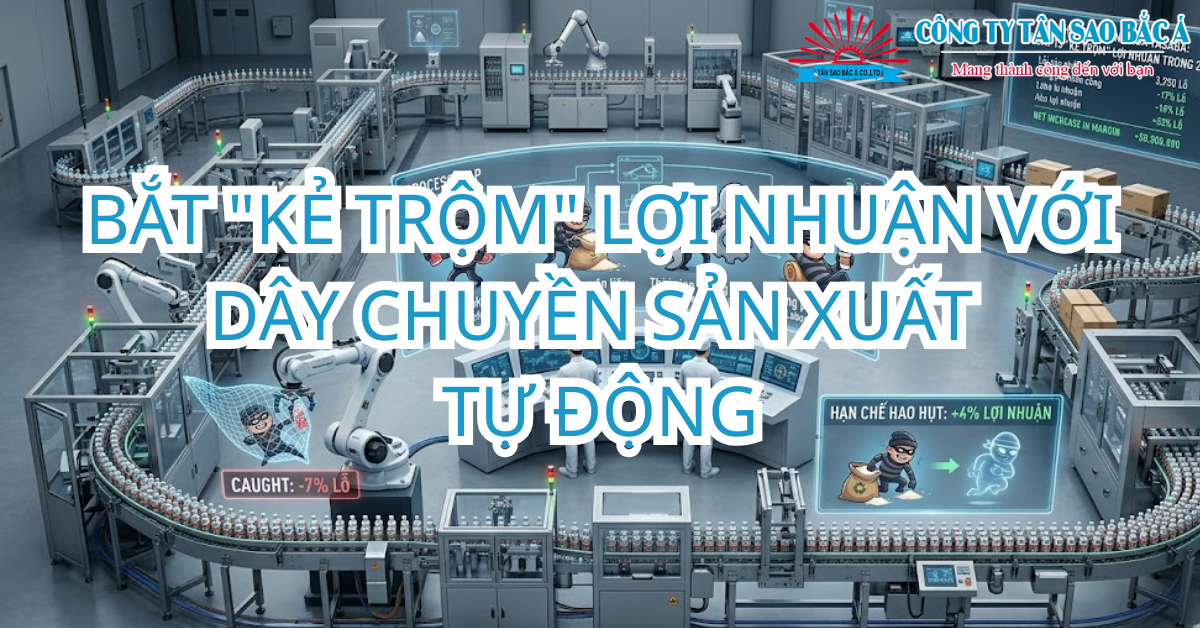 BẮT KẺ TRỘM LỢI NHUẬN VỚI DÂY CHUYỀN SẢN XUẤT TỰ ĐỘNG