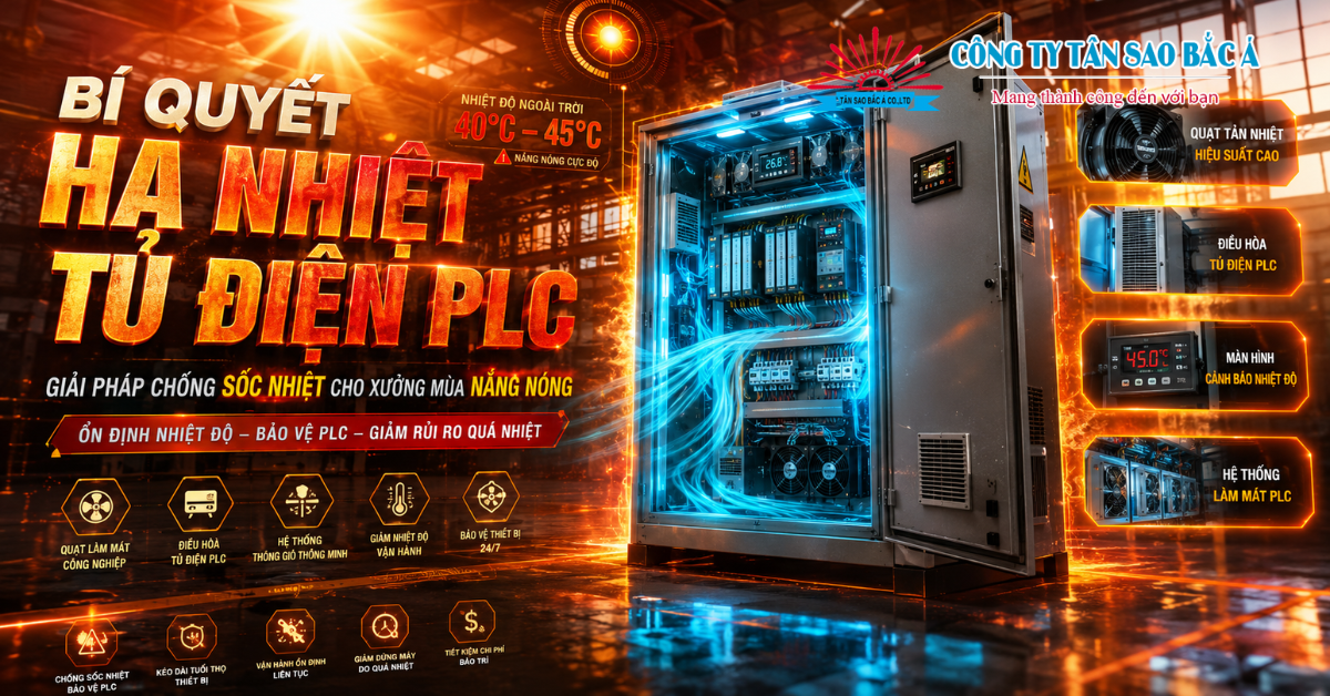 bí quyết hạ nhiệt tủ điện plc