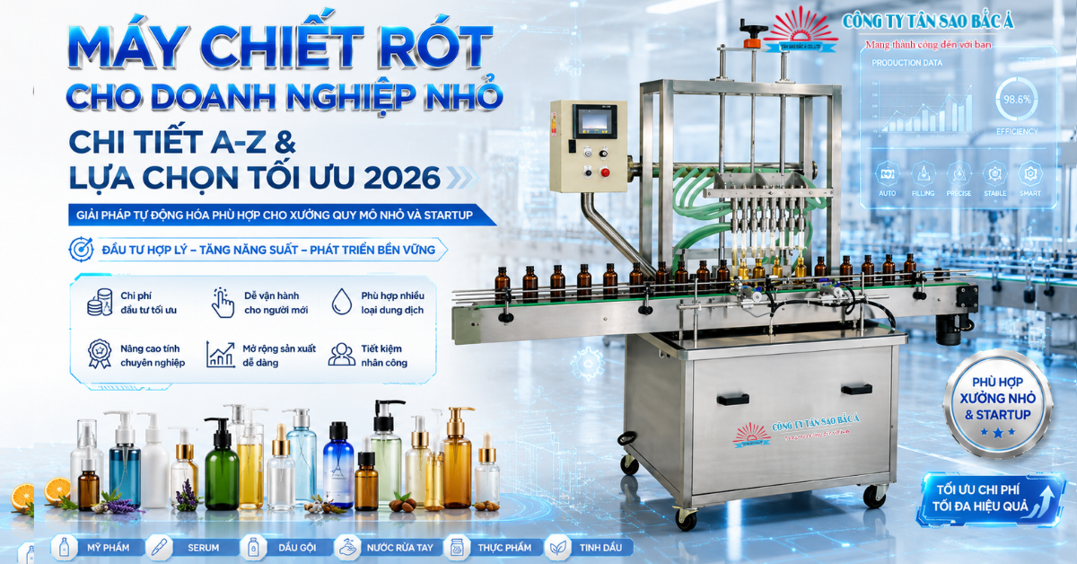 máy chiết rót cho doanh nghiệp nhỏ