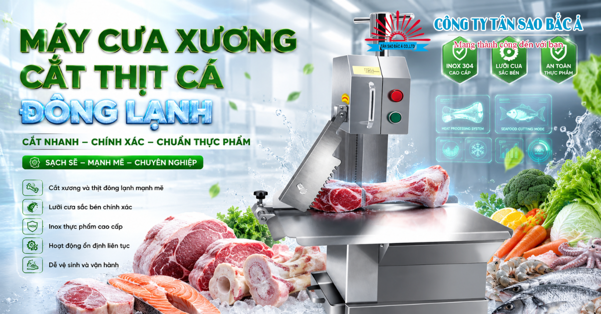 máy cưa xương, cắt thịt cá