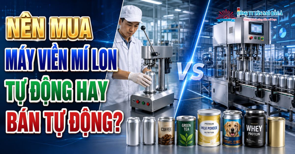nên mua máy viền mí lon tự động hay bán tự động