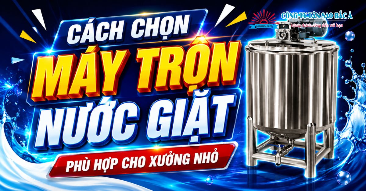 bồn khuấy nước giặt cho xưởng nhỏ