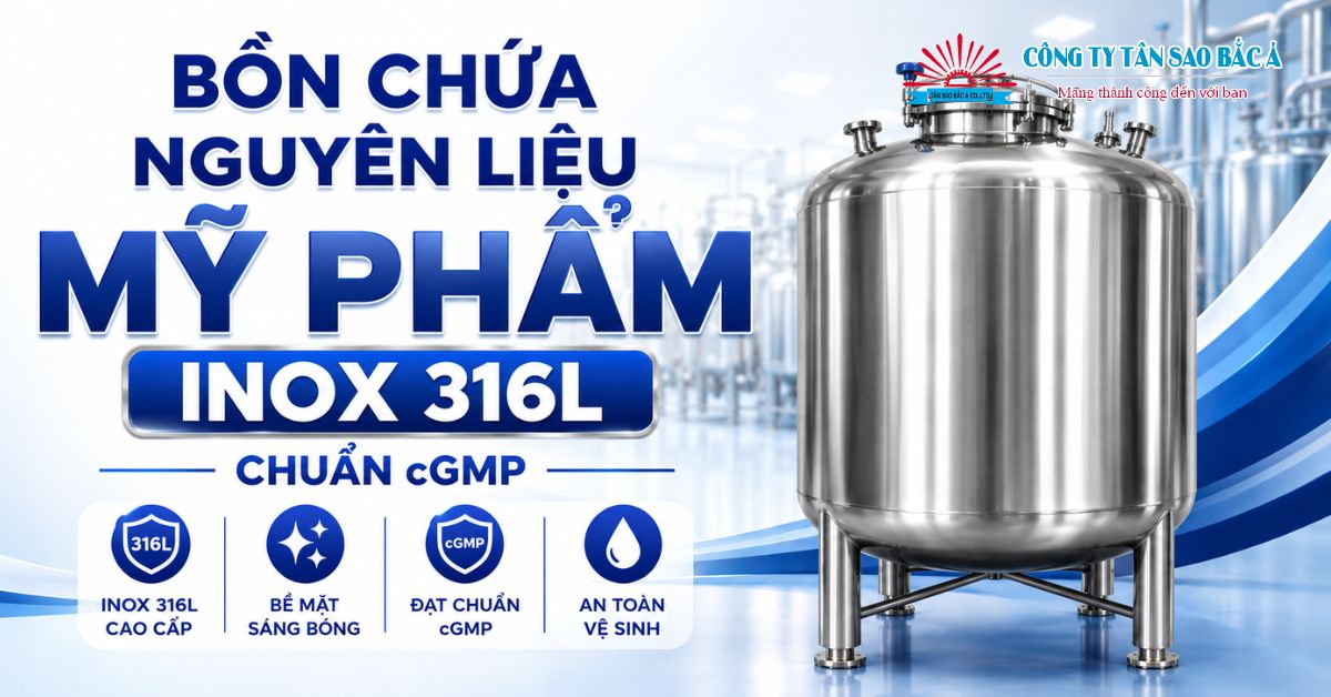 bồn chứa nguyên liệu mỹ phẩm