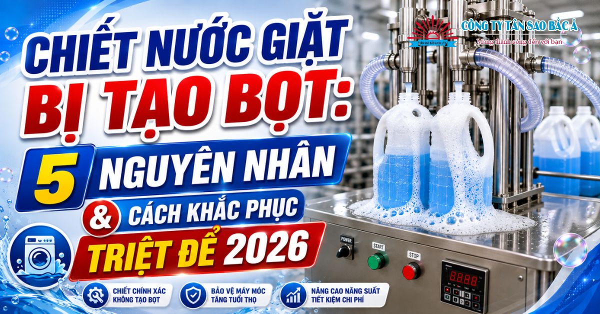 chiết nước giặt bị tạo bọt