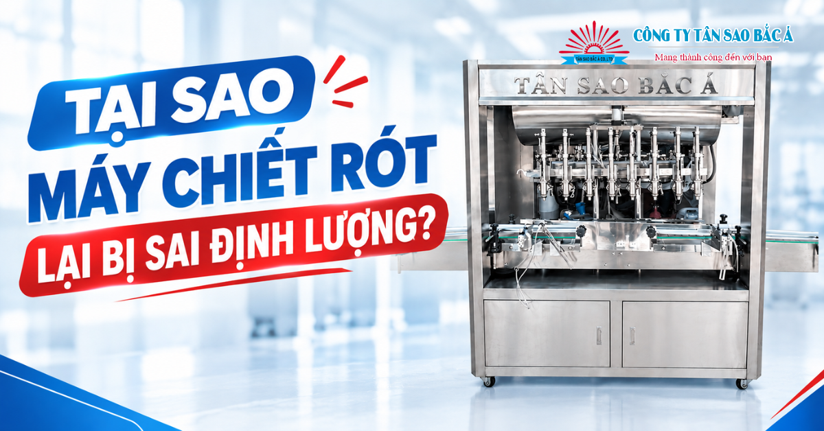 tại sao máy chiết rót lại bị sai định lượng