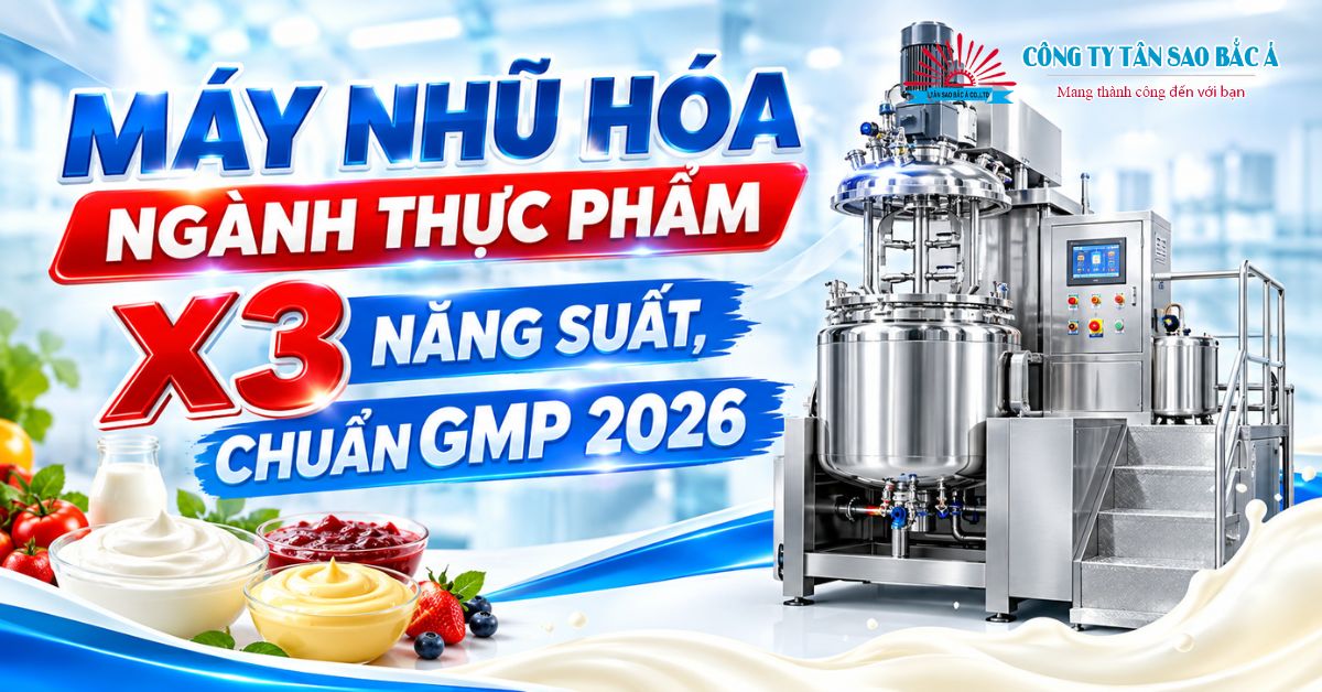 máy nhũ hóa ngành thực phẩm