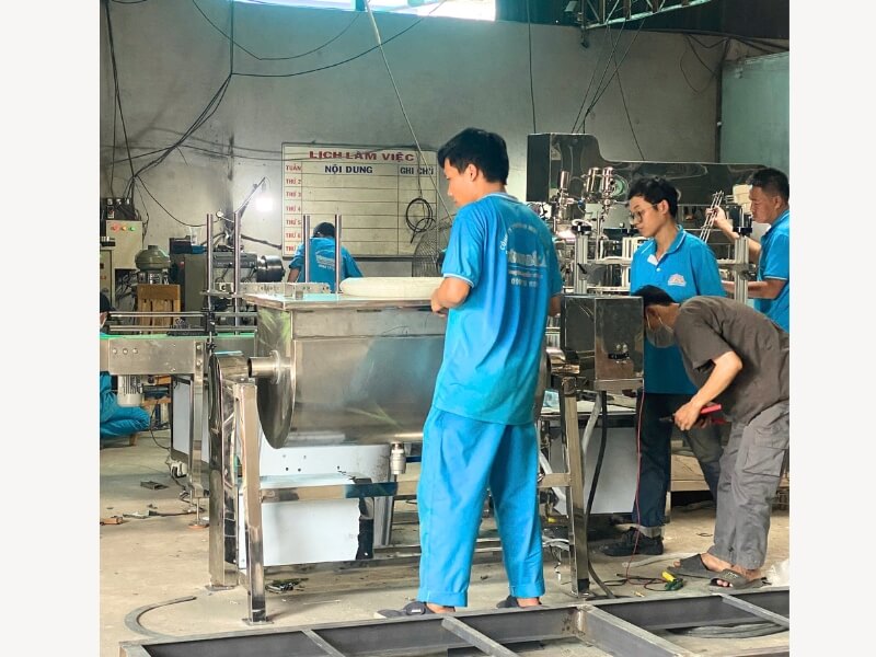 máy trộn thực phẩm 50kg nằm ngang