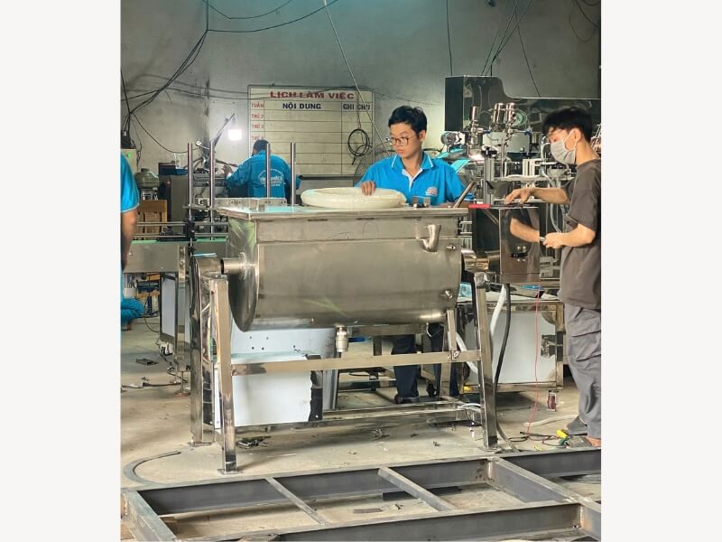 máy trộn thực phẩm 50kg nằm ngang