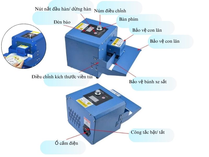 máy hàn miệng túi mini