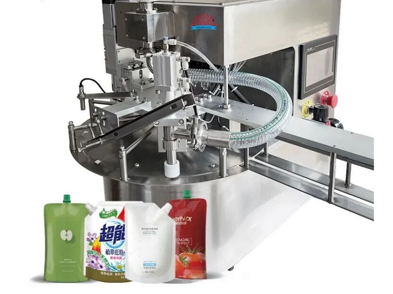 Máy chiết rót túi cấp nắp 1 vòi tự động (2)