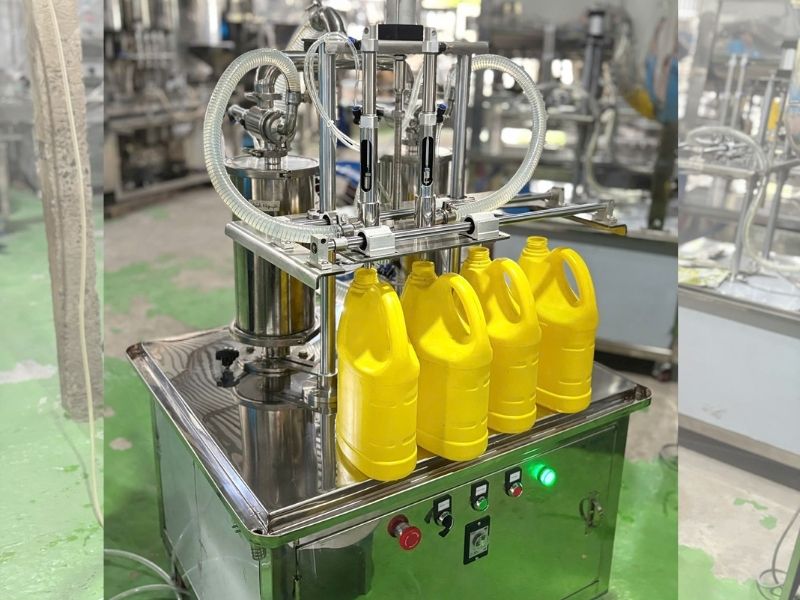 Máy chiết rót nước giặt 2 vòi bán tự động (3)
