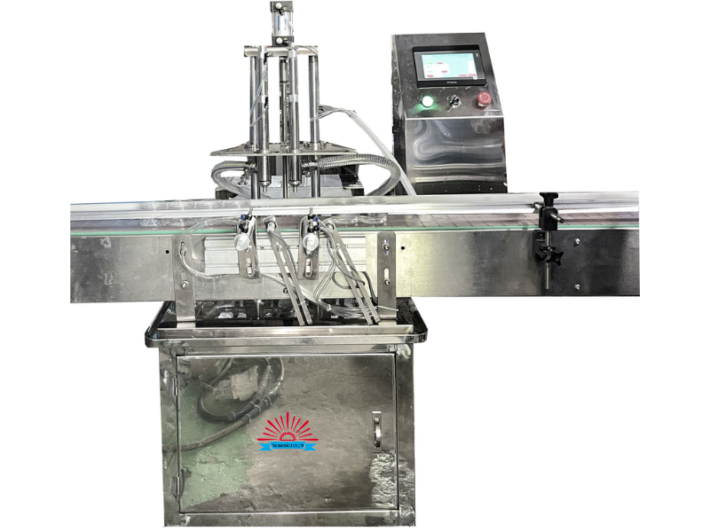 Máy chiết rót sa tế 2 vòi tự động