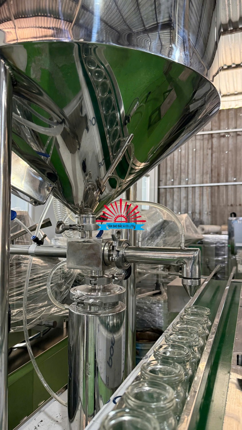 máy chiết rót 1 vòi có gia nhiệt cho dung dịch đặc