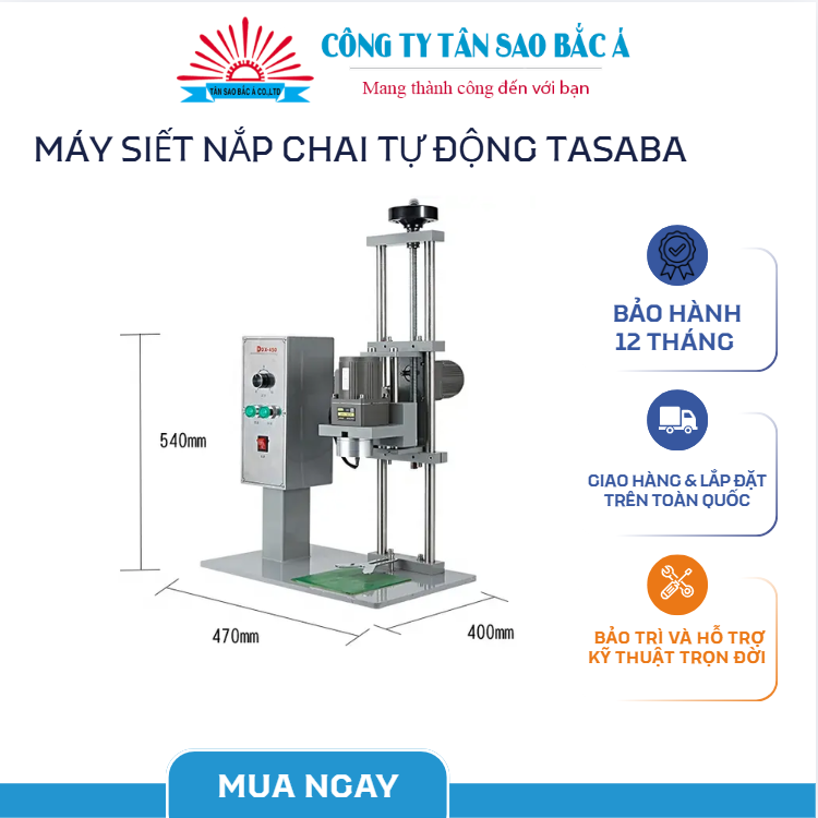 máy siết nắp chai serum