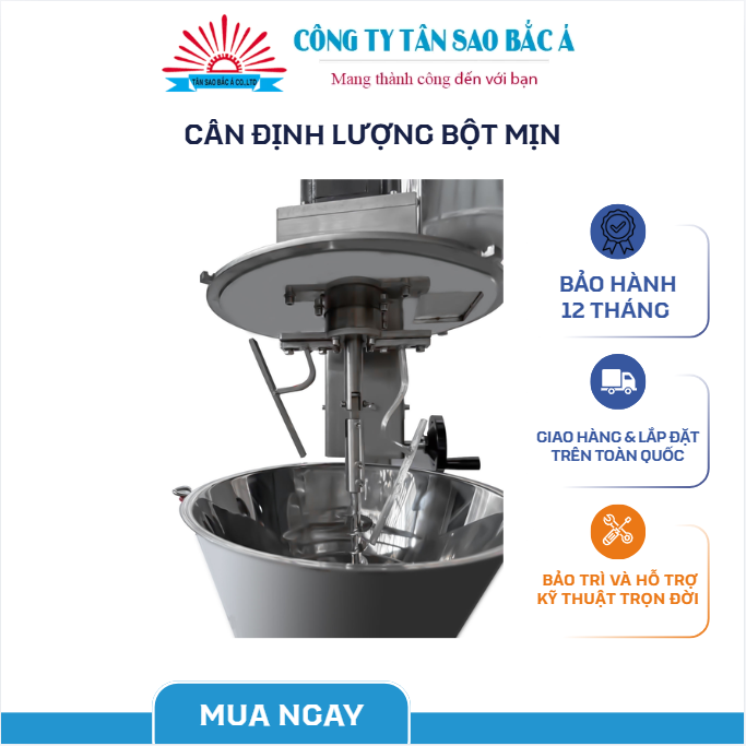 cân định lượng bột mịn