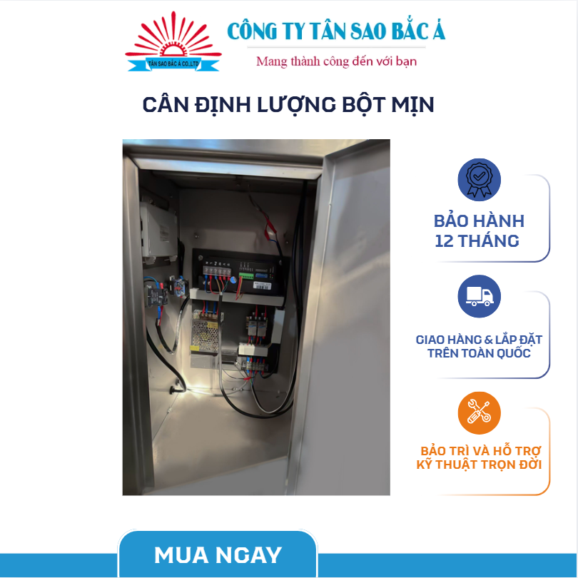 cân định lượng bột mịn