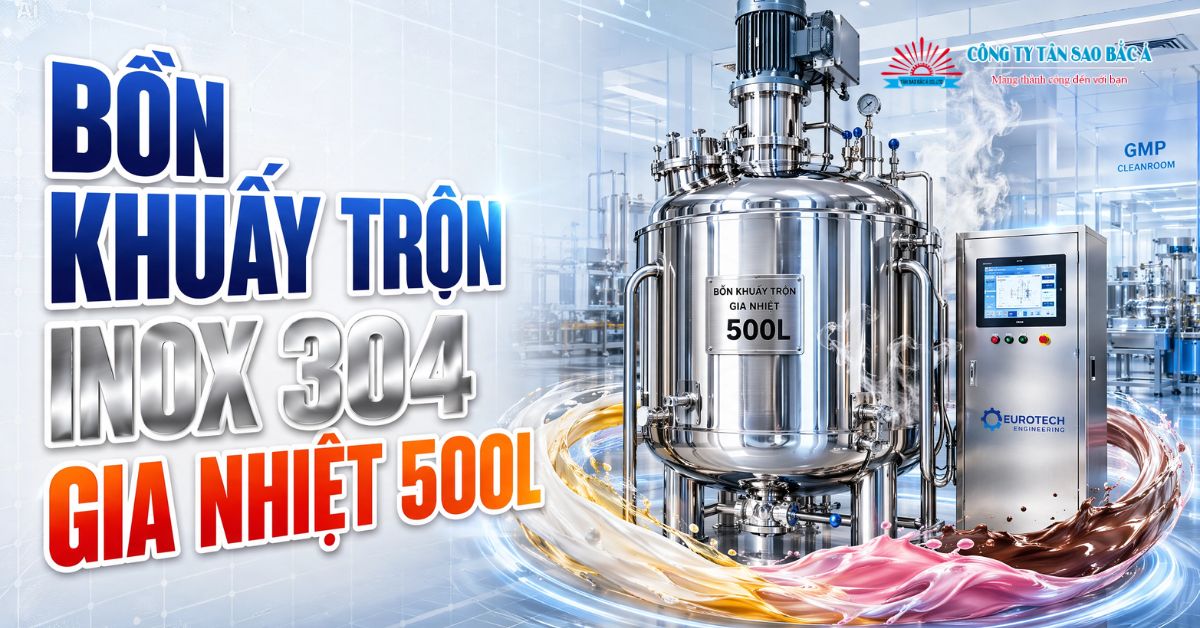 bồn khuấy trộn inox 304