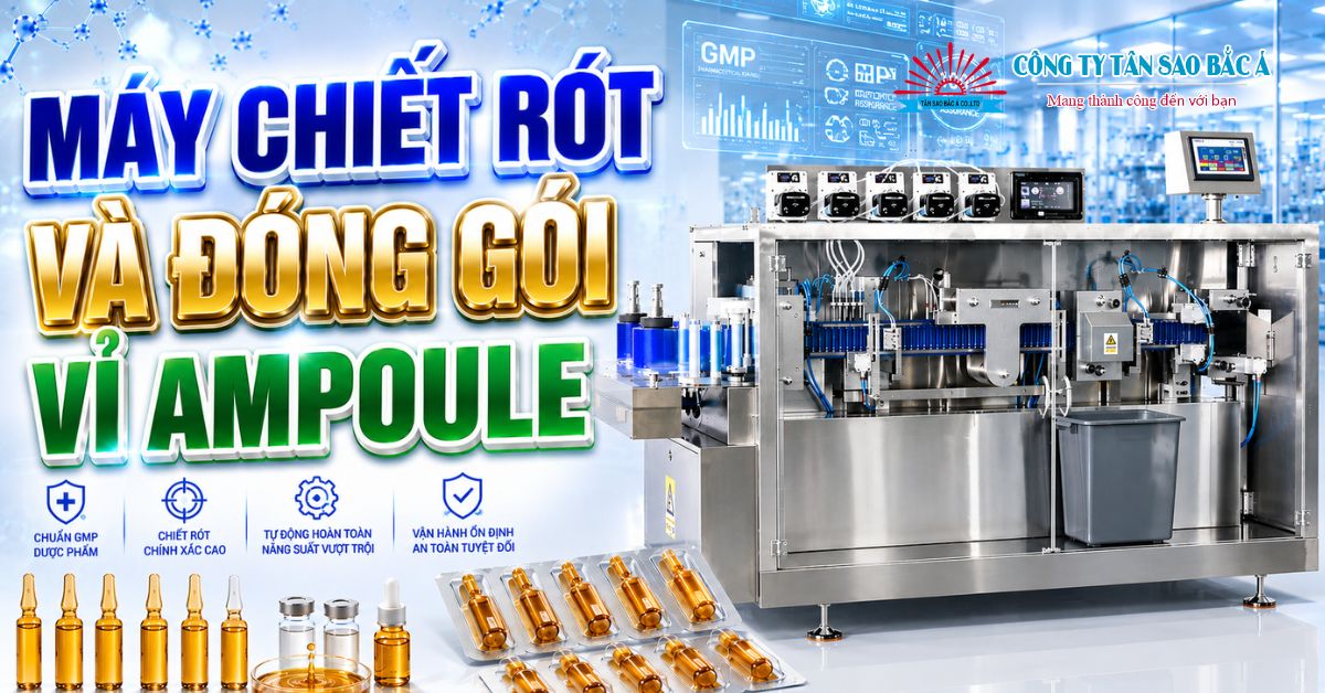 máy chiết rót và đóng gói vỉ ampoule