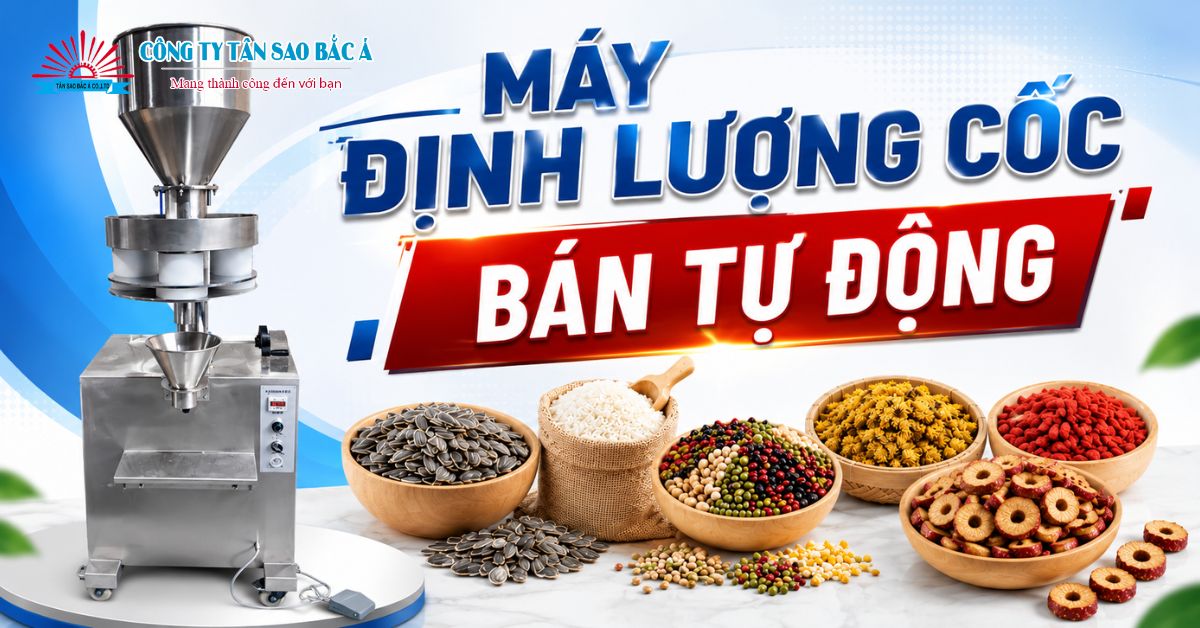 máy định lượng cốc bán tự động