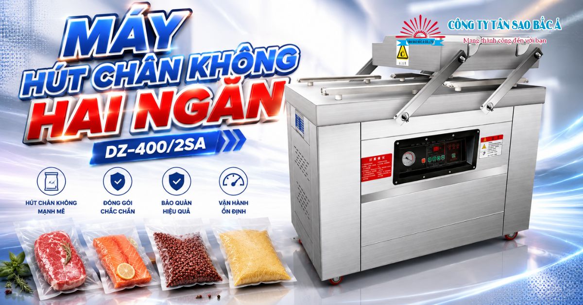 máy hút chân không hai ngăn