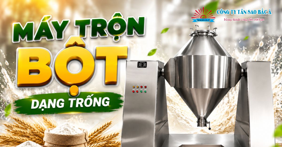 máy trộn bột dạng trống