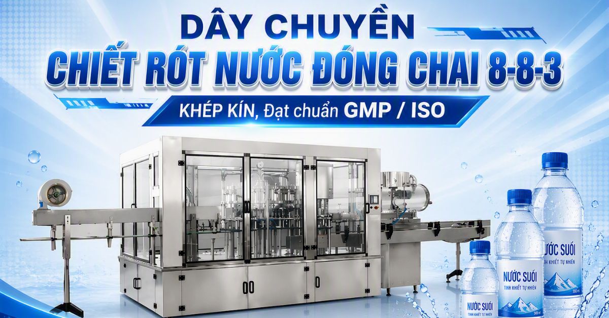 dây chuyền chiết rót nước đóng chai