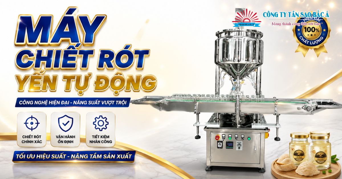 máy chiết rót yến tự động